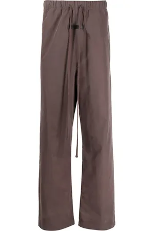 FEAR OF GOD Logo-patch straight-leg trousers
