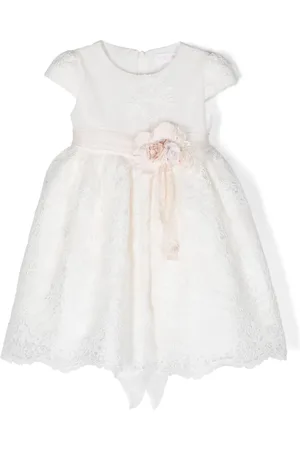 Mimilù Floral-lace short-sleeve dress
