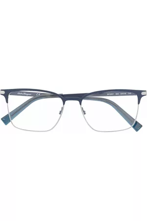 Salvatore Ferragamo Sunglasses - Matte-effect rectangle-frame glasses