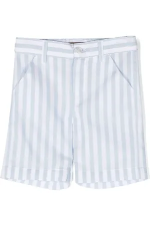 LITTLE BEAR Striped cotton tailored shorts