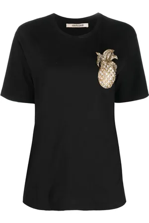 Roberto Cavalli Appliqué-detail short-sleeve T-shirt