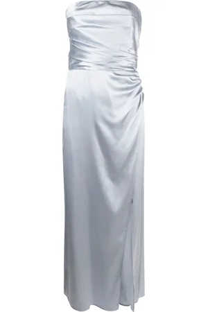 Reformation Barrow silk satin dress