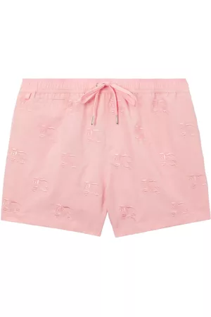 Burberry Men Swim Shorts - EKD motif-embroidered swim shorts