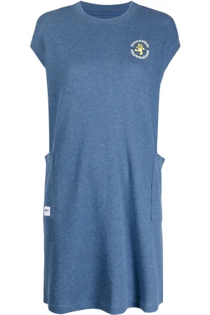 Chocoolate Embroidered-logo knitted dress
