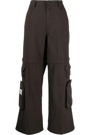 Izzue High-waisted cotton cargo pants