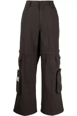 Izzue High-waisted cotton cargo pants