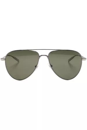 Montblanc Logo-print round-frame sunglasses