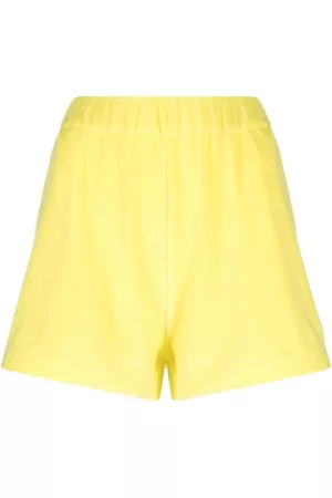 Moncler Women Shorts - Logo-patch terry-cloth shorts