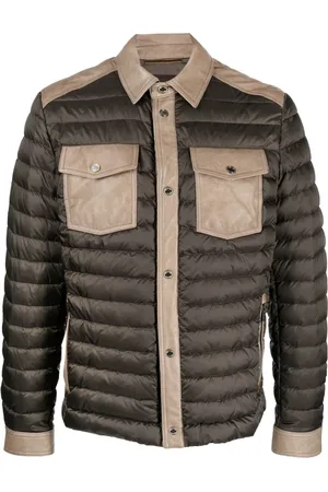 MOORER Crespi button-up padded jacket