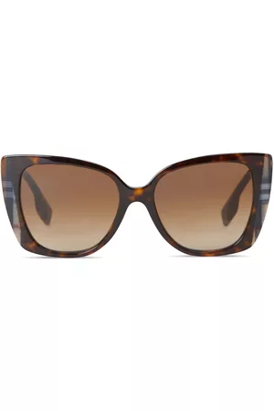 Burberry Women Sunglasses - Logo-print oversize-frame sunglasses