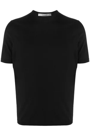 D4.0 Men Long Sleeve Polo Shirts - Fine-knit cotton T-shirt