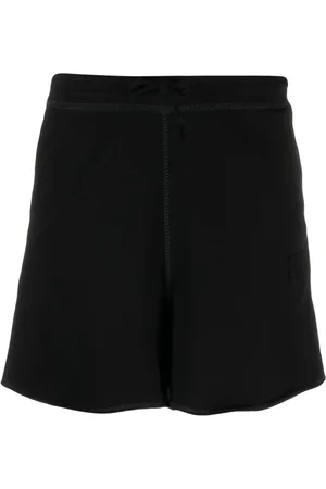 Ganni Logo-patch short shorts