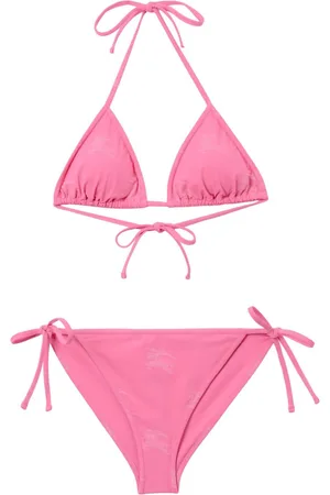 Burberry EKD-print tie-fastening bikini