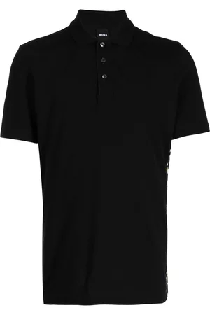 HUGO BOSS Men Polo Shirts - Logo-print short-sleeve polo shirt