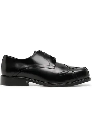 Stefan Cooke Embroidered-detail leather derby shoes
