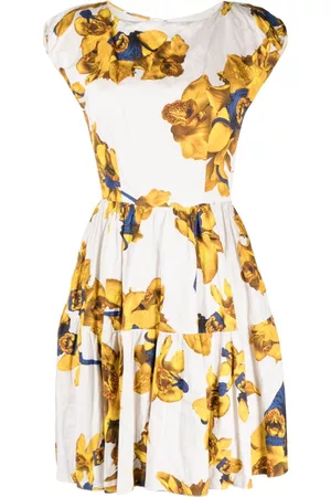 Jason Wu Floral-print boat-neck dress
