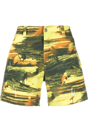 ERL Graphic-print cotton bermuda shorts