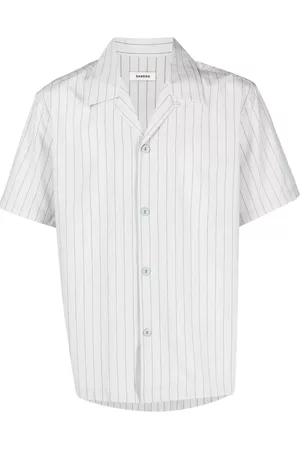 Sandro Short Sleeved Shirts - Short-sleeve pinstripe shirt
