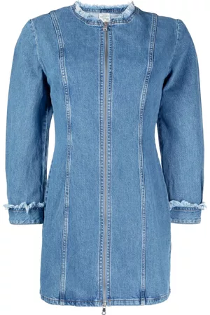 Baum und Pferdgarten Women Dresses - Frayed denim minidress