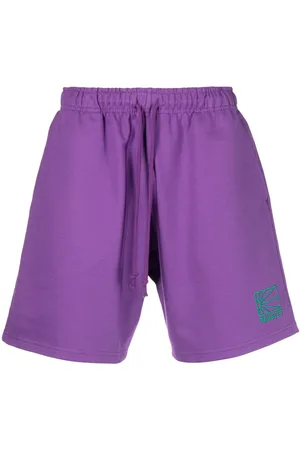 Rassvet Logo-embroidered cotton track shorts