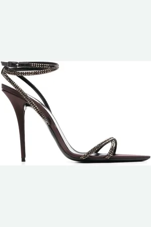 Saint Laurent Ava 105mm embellished sandals