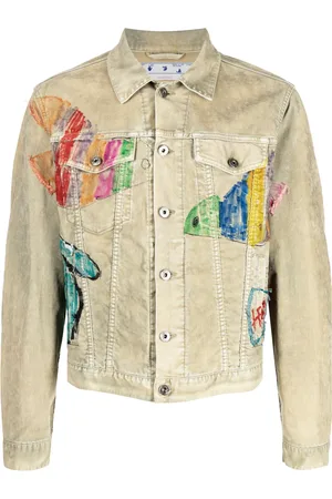 OFF-WHITE Cartoon graphic-print jacket