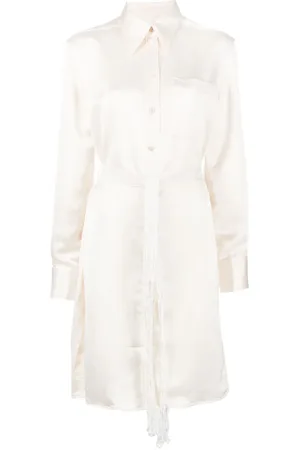 WALES BONNER Long-sleeve shirt dress