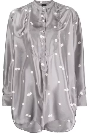 Aspesi Women Tunics - Polka dot-print silk tunic