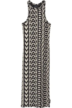 Marc Jacobs Racer monogram-print ribbed minidress