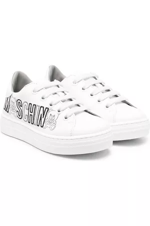 Moschino Teddy logo-stitch sneakers