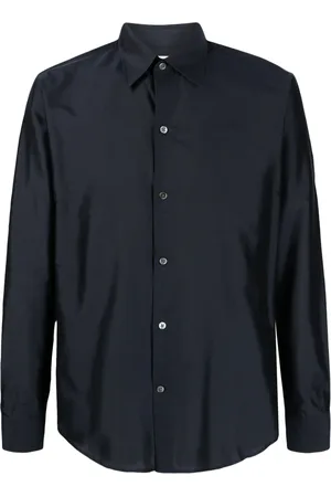 Fursac Straight-point collar silk shirt