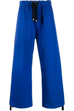 VERSACE Wide-leg cotton track pants