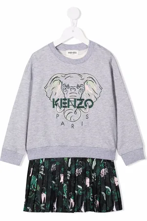 Kenzo Elephant-print cotton dress