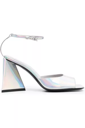 The Attico Piper 85mm holographic sandals