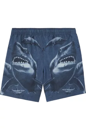 Burberry Men Swim Shorts - Shark-print swim shorts