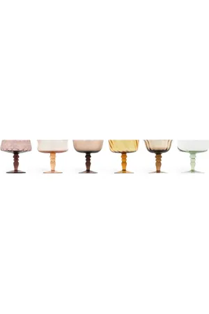 BITOSSI Diseguale transparent-design goblets (set of 6)