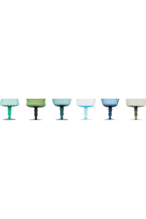 BITOSSI Diseguale transparent-design goblets (set of 6)