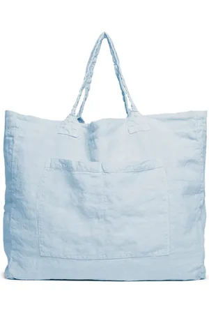 ONCE MILANO Weekend linen tote bag