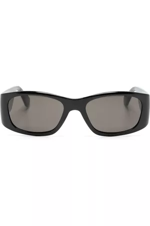 Moschino Women Sunglasses - Logo-lettering rectangle-frame sunglasses