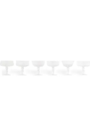 BITOSSI Diseguale transparent-design goblets (set of 6)