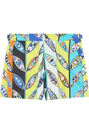 Puccini Graphic-print swim shorts
