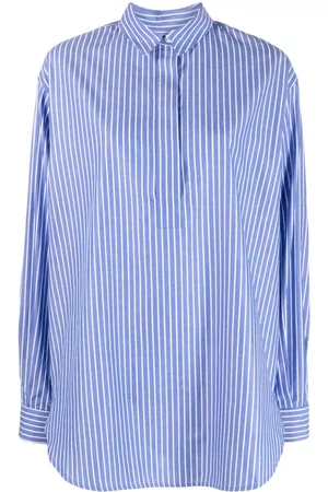 Samsøe Samsøe Women Long Sleeve - Alfrida striped organic-cotton shirt