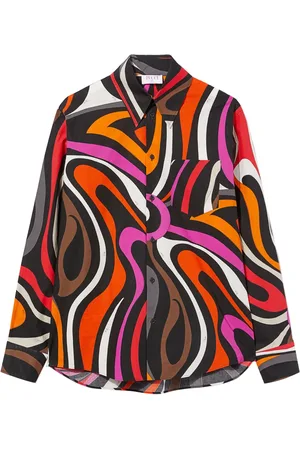 Puccini Abstract-print cotton shirt