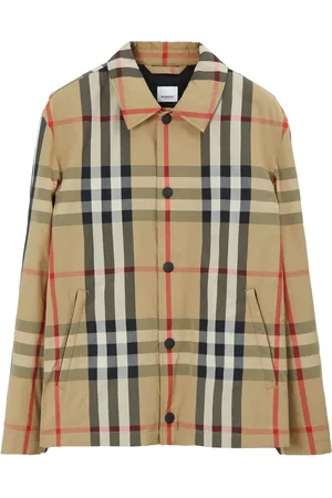 Burberry Check-pattern shirt jacket