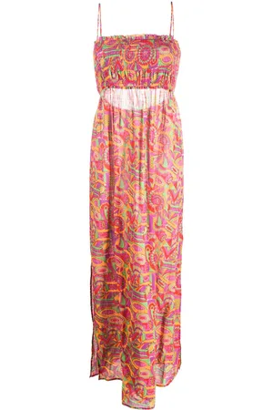Bash Dalia graphic-print long dress
