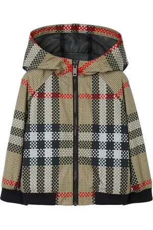 Burberry Checked hooded jacket