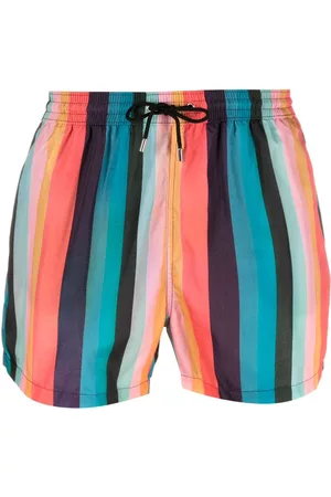 Paul Smith Artist Stripe-print drawstring swim shorts