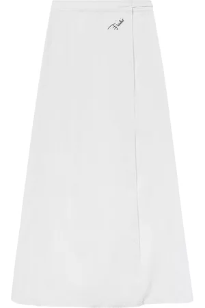 Puccini Women Printed Skirts - Logo-print maxi wrap skirt