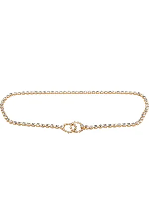 CHANEL 1995 CC crystal-embellished belt