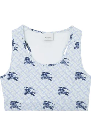 Burberry Monogram-print cropped top